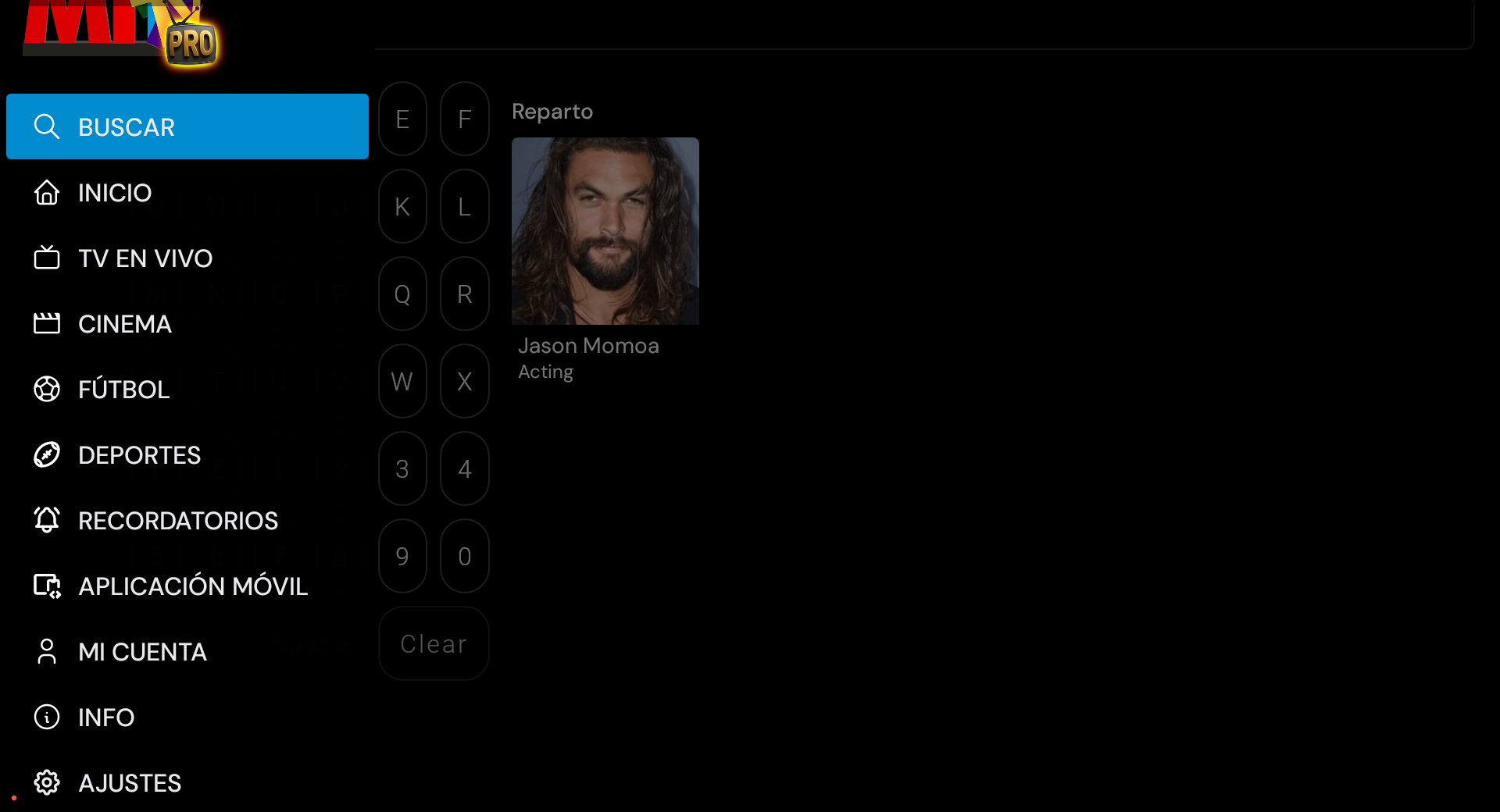 Buscador avanzado MiTV Pro